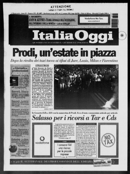 Italia oggi : quotidiano di economia finanza e politica